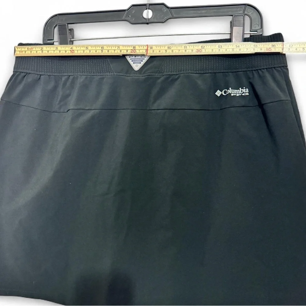 Columbia PFG Black Lined Skirt‎ Sz L Hiking Golf Tennis Active Athleisure